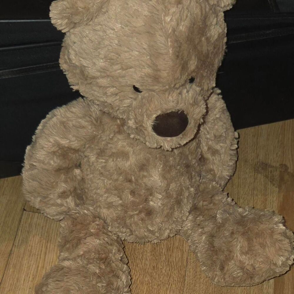 Vintage Jellycat London Tan Plush Teddy Bear 15"  cozycore